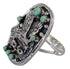 Southwest Turquoise And Sterling Silver Eagle Ring Size 5 RX80568